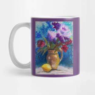 Flowers with Lemon Mug